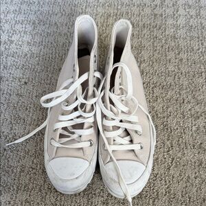 Converse Women's Cream High-Top Sneakers